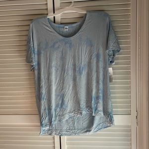 Blue tie-dye shirt